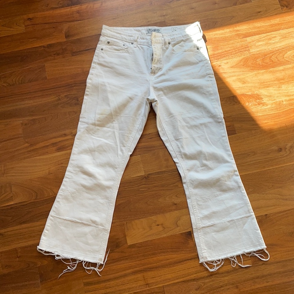 Lucky Brand - Cropped Flare White Jeans